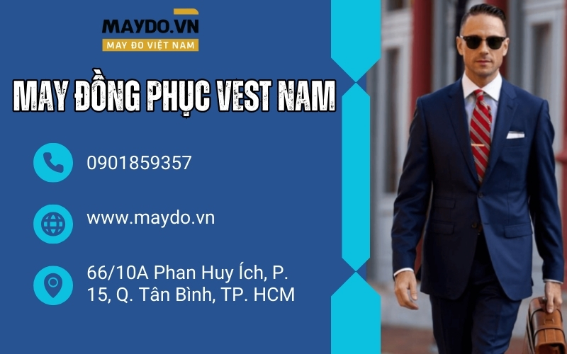 May đồng phục vest nam