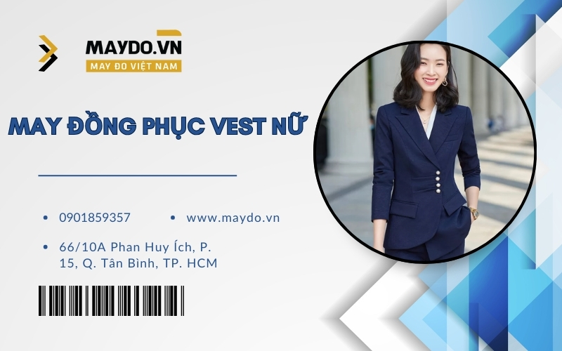 May đồng phục vest nữ