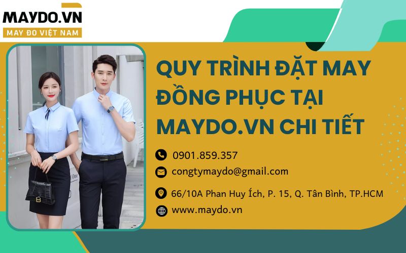 quy trình đặt may đồng phục tại Maydo.vn