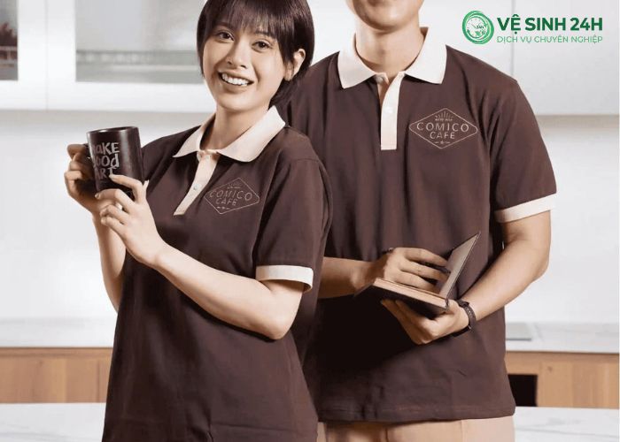 Áo thun đồng phục quán cafe (5) Áo thun đồng phục quán cafe (5)