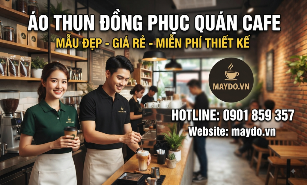 Áo thun đồng phục quán cafe