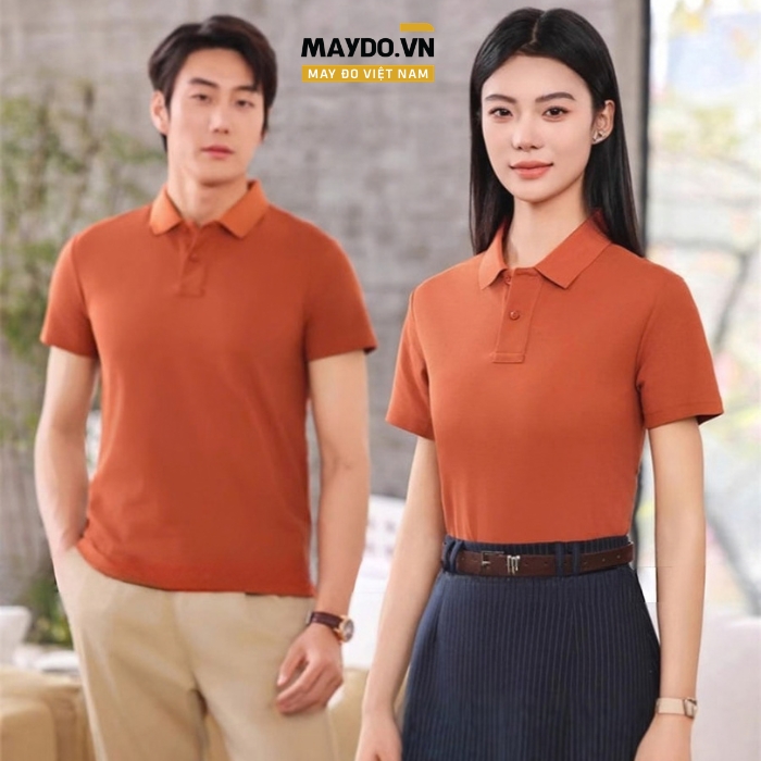 Áo thun đồng phục màu cam đất