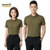 Áo thun đồng phục màu xanh rêu đậm